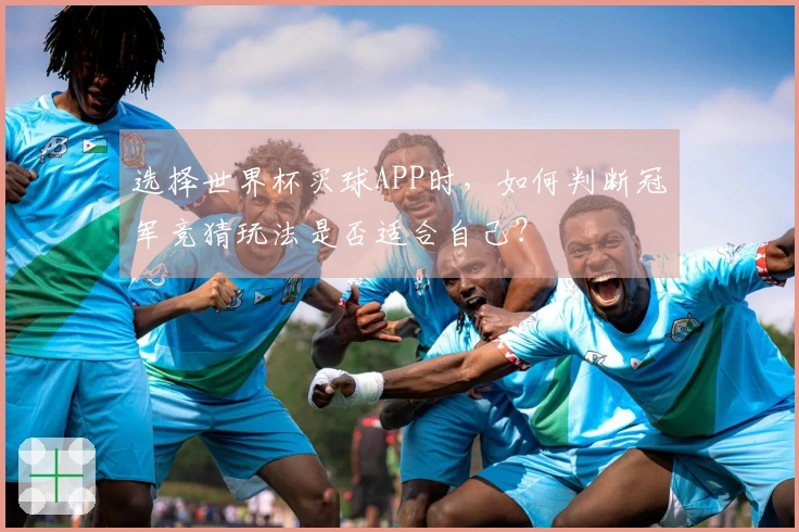 选择世界杯买球APP时，如何判断冠军竞猜玩法是否适合自己？